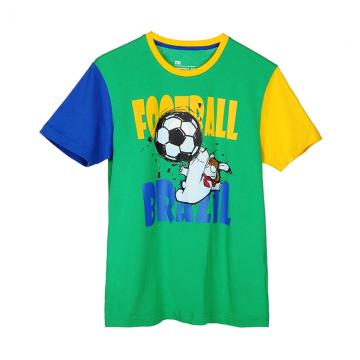 小米足球米兔T恤 100%纯棉布料，吸汗透气亲肤经典版型，舒适圆领，印花不褪色